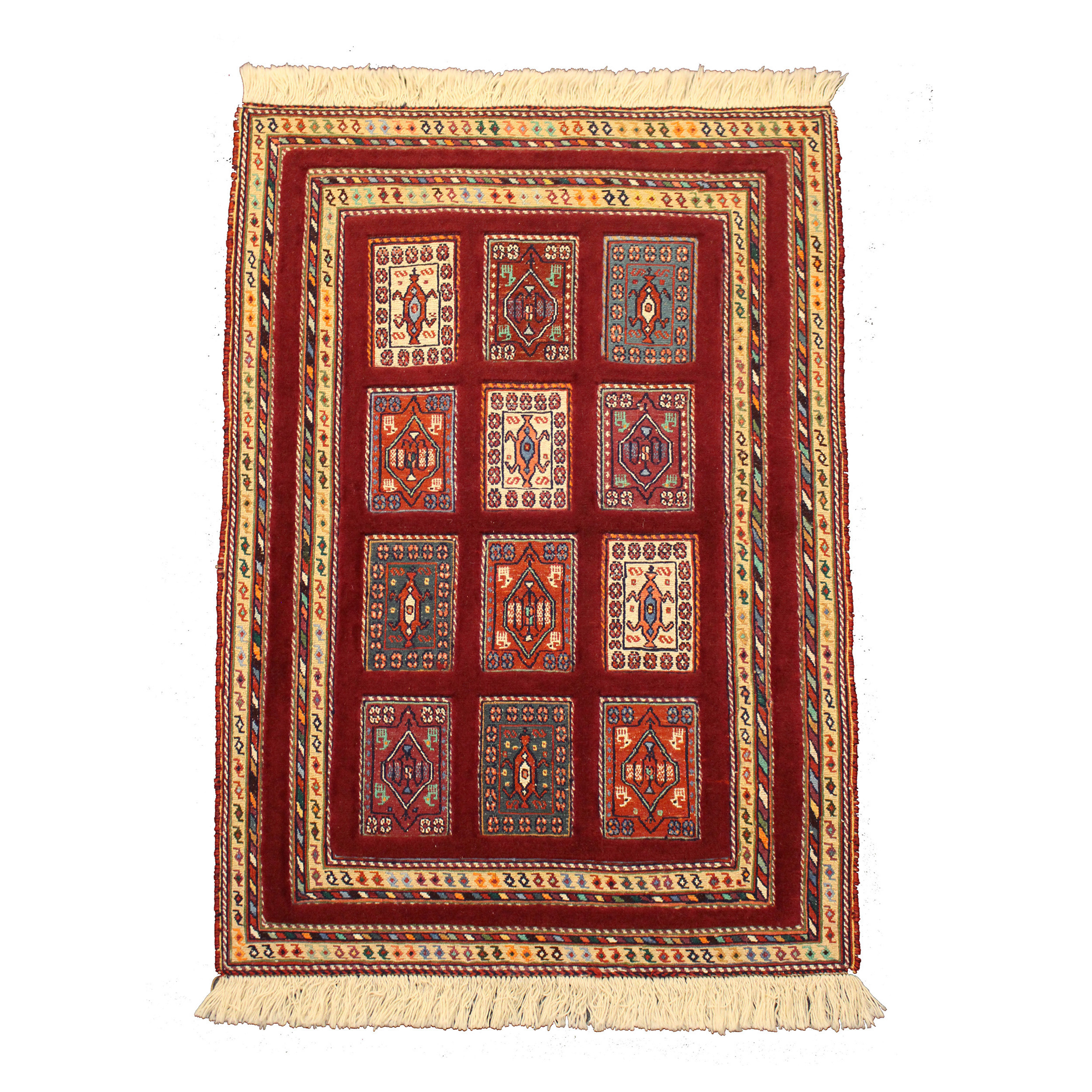 گلیم فرش دستباف یک متری طرح خشتی کد 113 گلیم فرش دستباف یک متری طرح خشتی کد 113