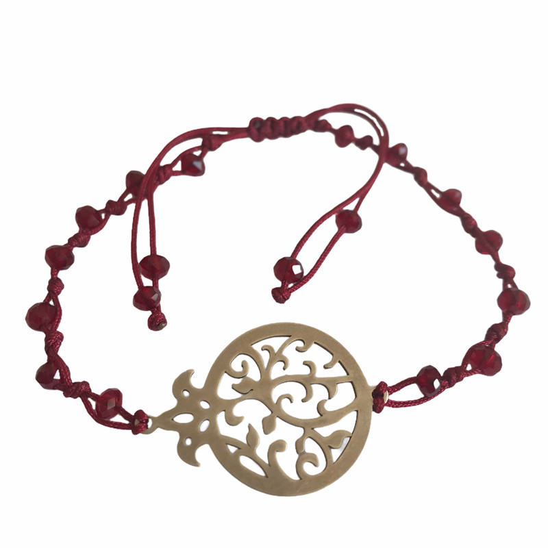 دستبند نقره زنانه مدل انار