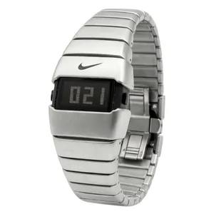 ساعت مچی دیجیتال مردانه مدل تک زمانه بند کربنی سبک قفل مخفی کد ۱