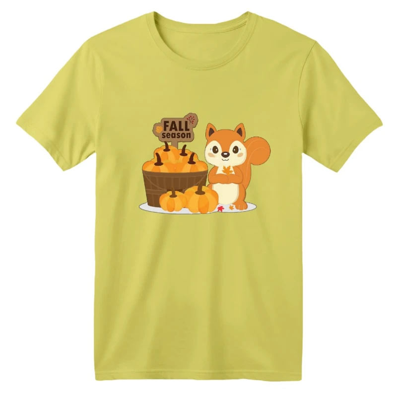 تی شرت آستین کوتاه بچگانه مدل سنجاب کد ۷