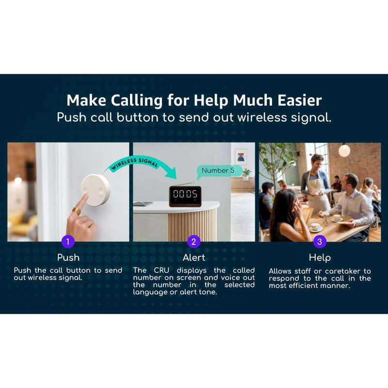 عکس شماره 5 : پیجر فراخوان گارسون مدل zg-102 کد light brown