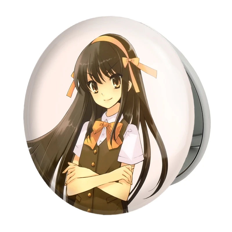 آینه جیبی خندالو طرح هاروهی انیمه ناپدید شدن هارومی سوزومیا The Disappearance of Haruhi Suzumiya مدل تاشو کد 23157 