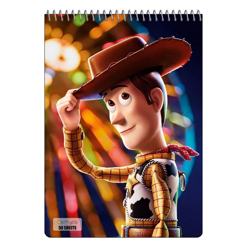 دفتر نقاشی 50 برگ سیمی کارنیکا طرح داستان اسباب بازی Toy Story کد 11175
