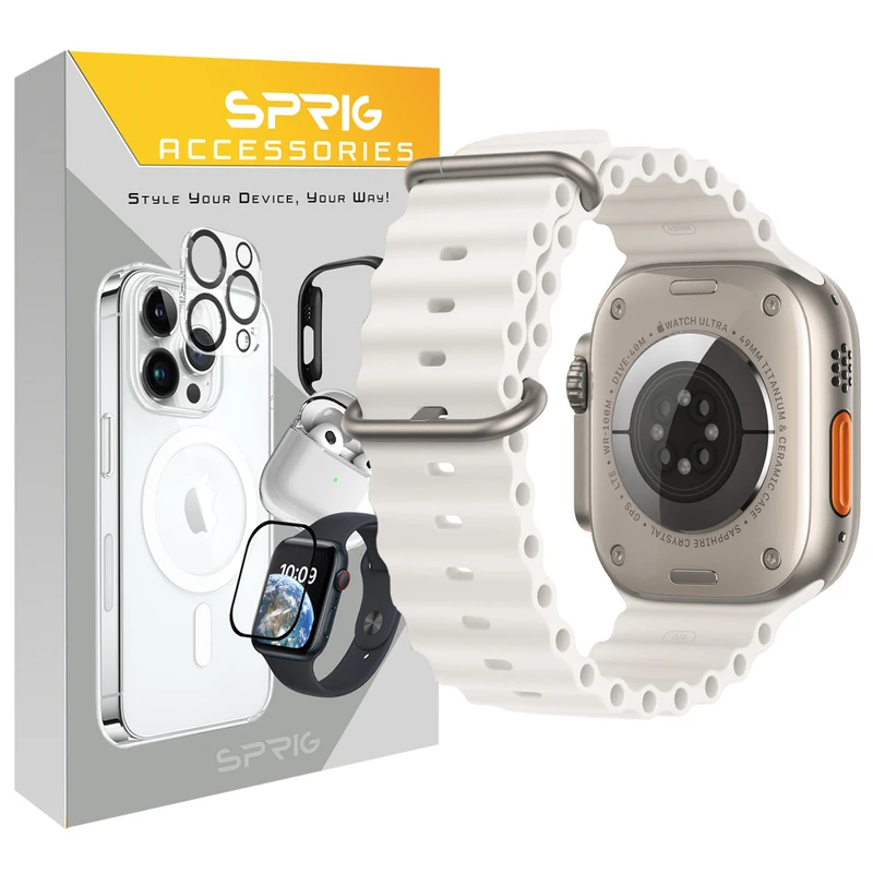 بند اسپریگ مدل Ocean مناسب برای ساعت هوشمند بلک تایم Ultra X