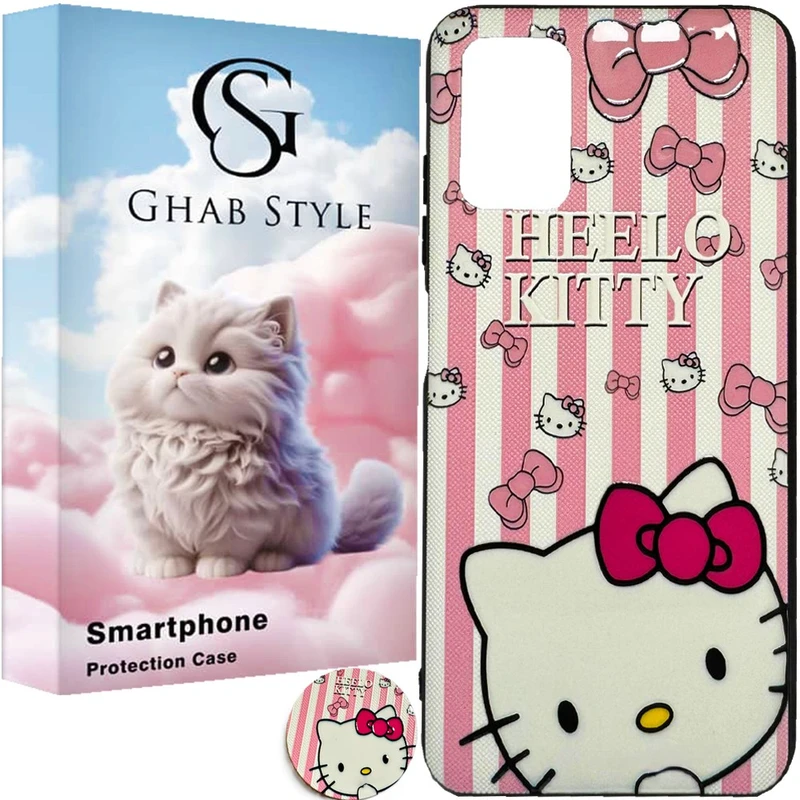 کاور قاب استایل مدل Sport مناسب برای گوشی موبایل سامسونگ Galaxy A03sبه همراه پاب سوکت 