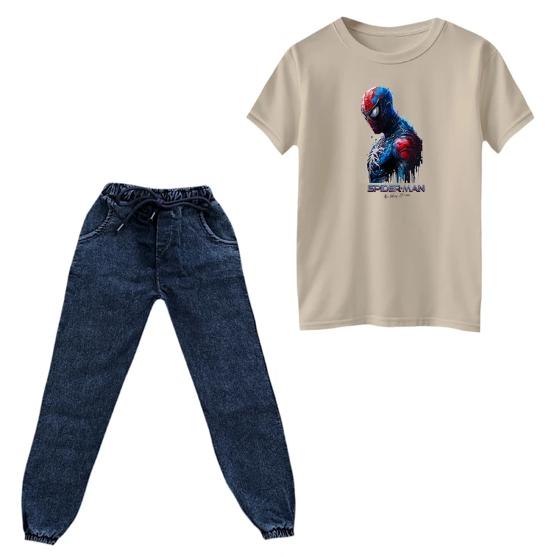 ست تی‌شرت و شلوار پسرانه مدل مرد عنکبوتی کد ۳۱