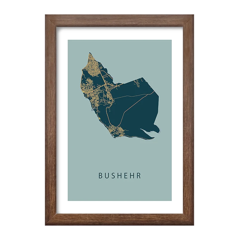 تابلو خندالو طرح نقشه بوشهر کد F11966