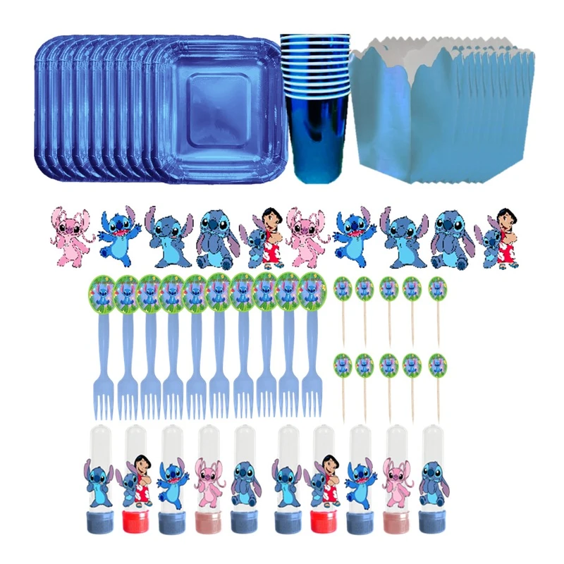 مجموعه 70 عددی پذیرایی تم تولد مدل استیچ کد 02