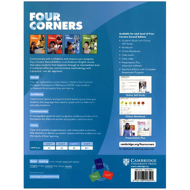 کتاب four corners 3 2nd اثر Jack C. Richards and David Bohlke انتشارات کمبریج