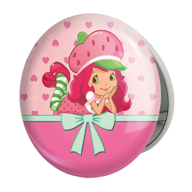 آینه جیبی خندالو طرح دختر توت فرنگی مدل تاشو کد 1613 