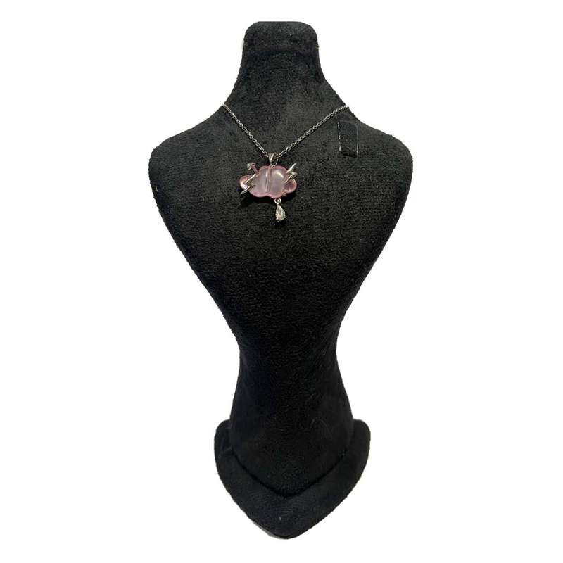 گردنبند دخترانه مدل سنگ ابری کد S12 گردنبند دخترانه مدل سنگ ابری کد S12