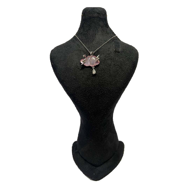 گردنبند دخترانه مدل سنگ ابری کد S12 گردنبند دخترانه مدل سنگ ابری کد S12