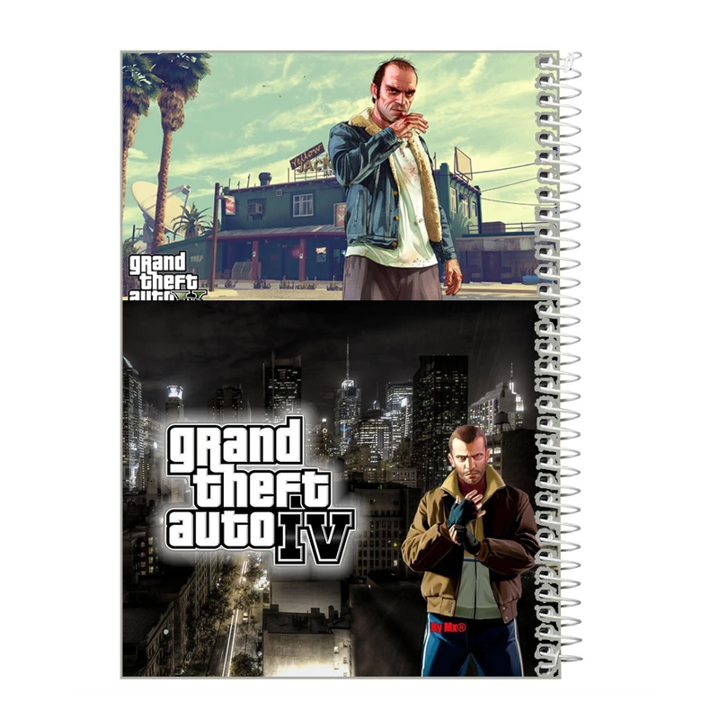 دفتر نقاشی 40 برگ طرح GTA کد tg16