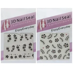 استیکر طراحی ناخن مدل P004-P017 کد RKH_1575 مجموعه 2 عددی
