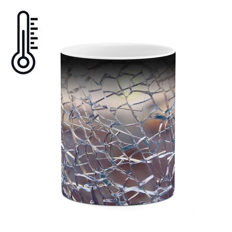 ماگ حرارتی کاکتی مدل شیشه شکسته کد mgh18041