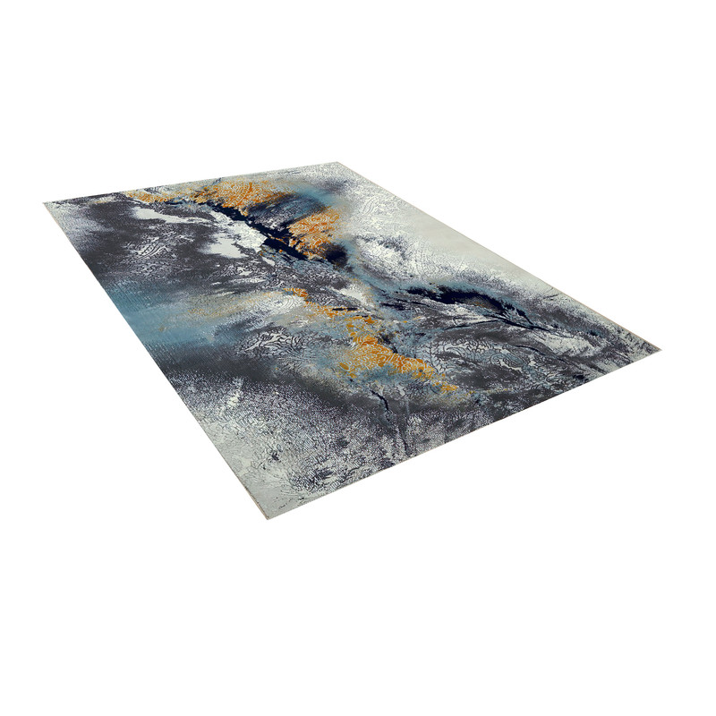 فرش ماشینی زانیس مدل مدرن طرح وینتیج زمینه طوسی فرش ماشینی زانیس مدل مدرن طرح وینتیج زمینه طوسی