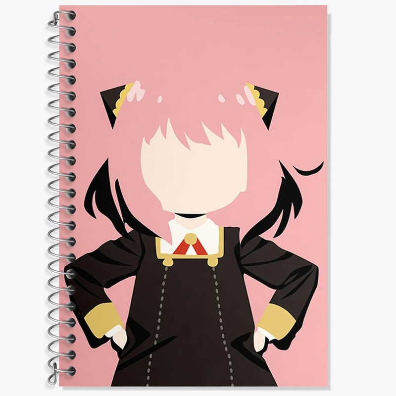 دفتر زبان 50 برگ خندالو مدل سه خط طرح آنیا فورجر انیمه اسپای ایکس فمیلی Spy x Family کد 17719