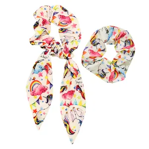 کش مو زنانه دلنار گالری مدل اسکرانچی یونیکورن مجموعه 2 عددی