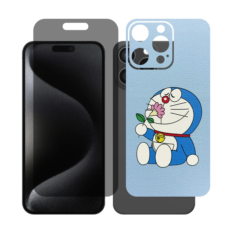 محافظ صفحه نمایش حریم شخصی گلس مدل Together مناسب برای گوشی موبایل اپل iPhone 15 Pro Max به همراه برچسب پوششی پشت گوشی