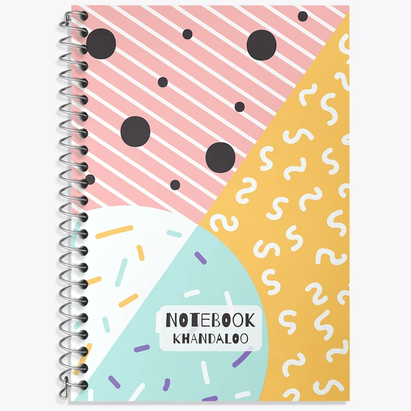 دفتر زبان 50 برگ خندالو مدل سه خط طرح فانتزی کد N1538