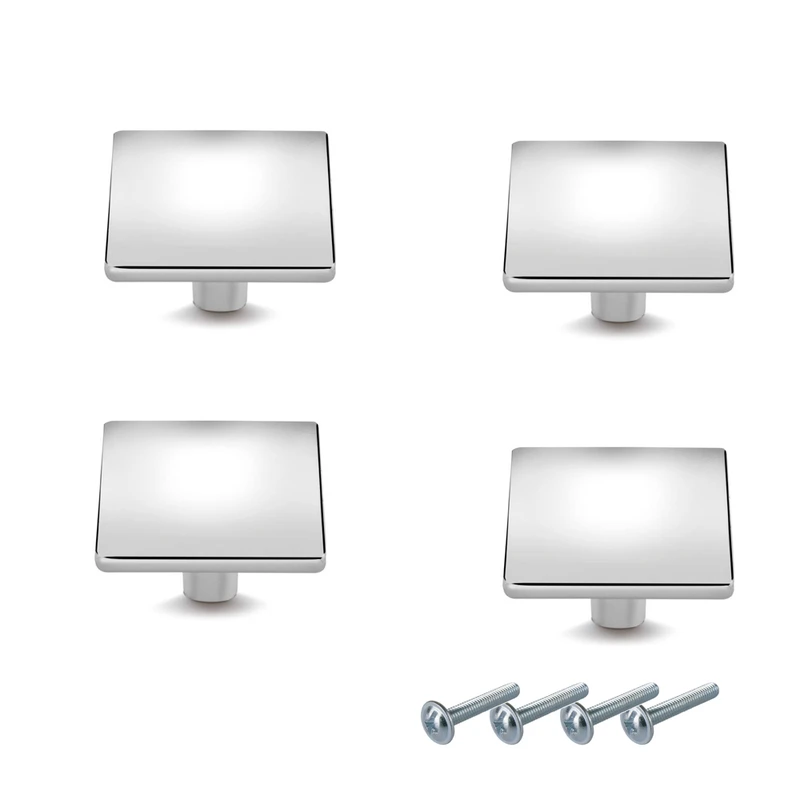 عکس شماره 2 : دستگیره کابینت مدل تک پبچ مربع مجموعه 4 عددی