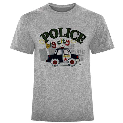 تی شرت آستین کوتاه مردانه مدل پلیس F1284