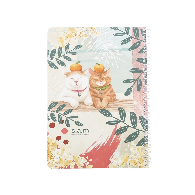 دفتر مشق 60 برگ سم طرح گربه ملوس