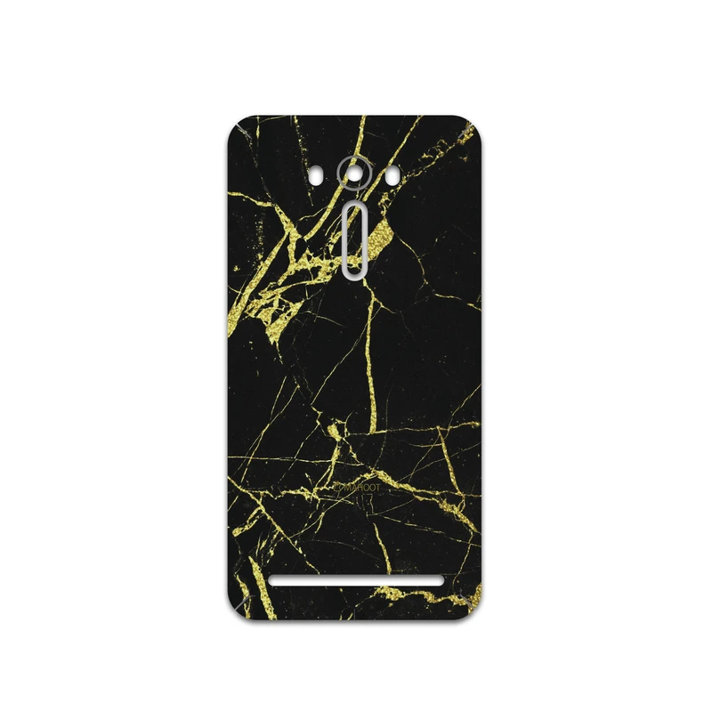 برچسب پوششی ماهوت مدل Graphite-Gold-Marble مناسب برای گوشی موبایل ایسوس Zenfone 2 Laser