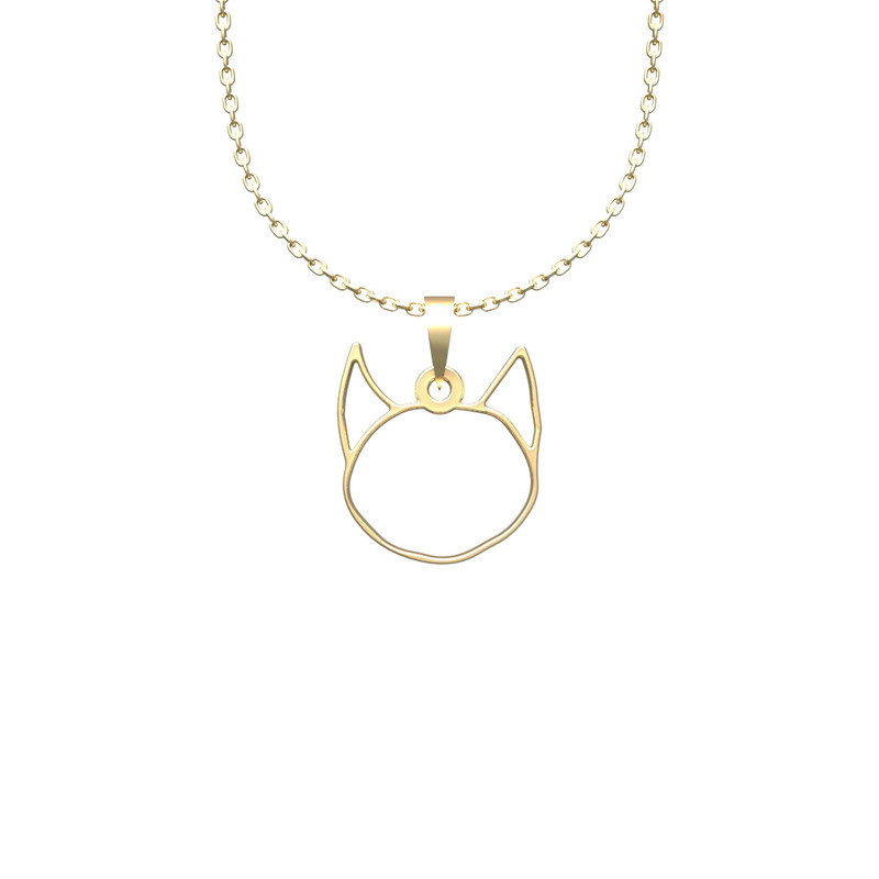 گردنبند طلا 18 عیار زنانه مدوپد مدل گربه کد B3-1-1237