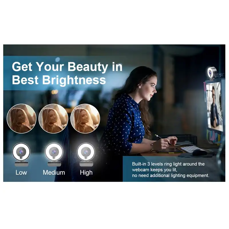 وب کم مدل 2K Urtal Full HD Webcam