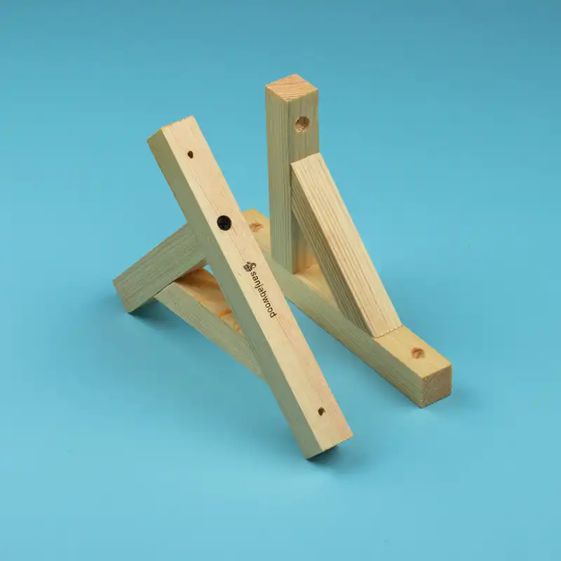 پایه نگهدارنده طبقه دیواری سنجاب وود مدل کاج بسته 2 عددی