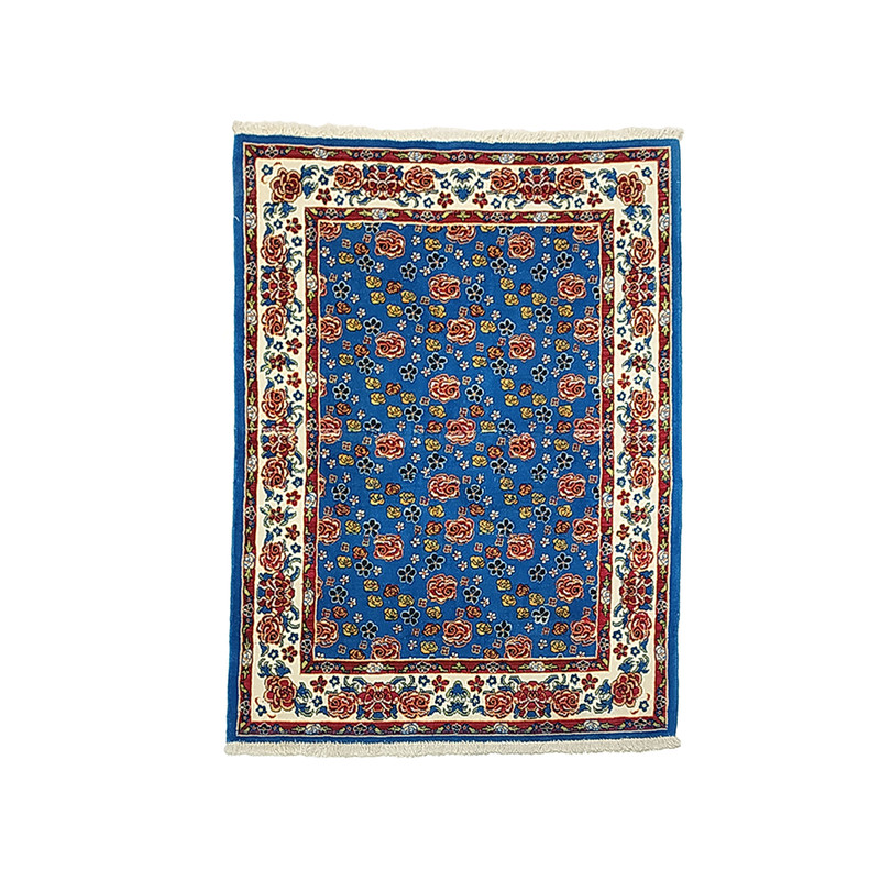 فرش دستبافت سه متری طرح گل فرنگ