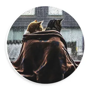 دیوارکوب طرح گربه های پشت پنجره مدل wtb335