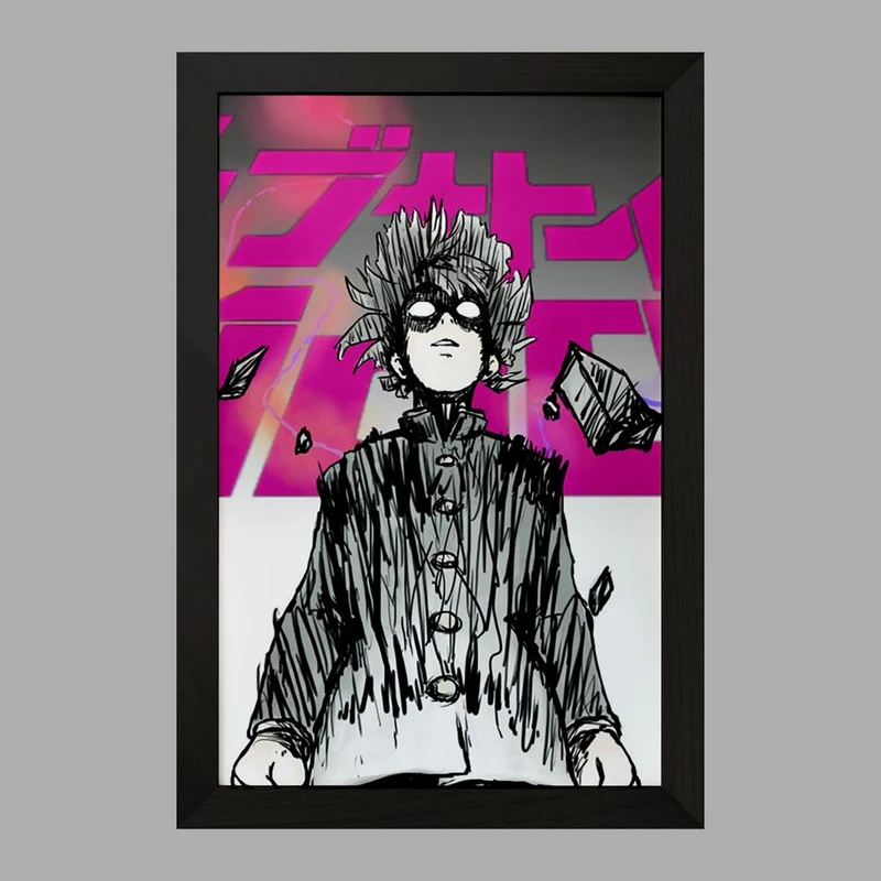 تابلو خندالو مدل ریتسو انیمه موب سایکو Mob Psycho 100 کد 24494