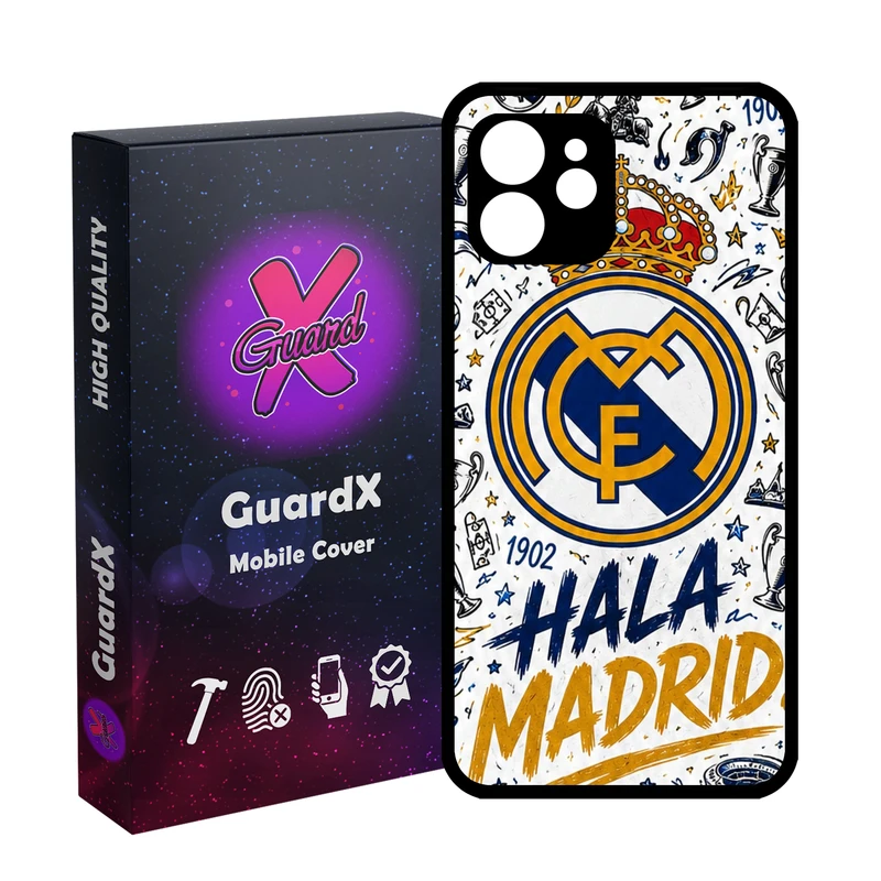 کاور گارد ایکس طرح رئال مادرید مدل 11097 مناسب برای گوشی موبایل اپل iPhone 12