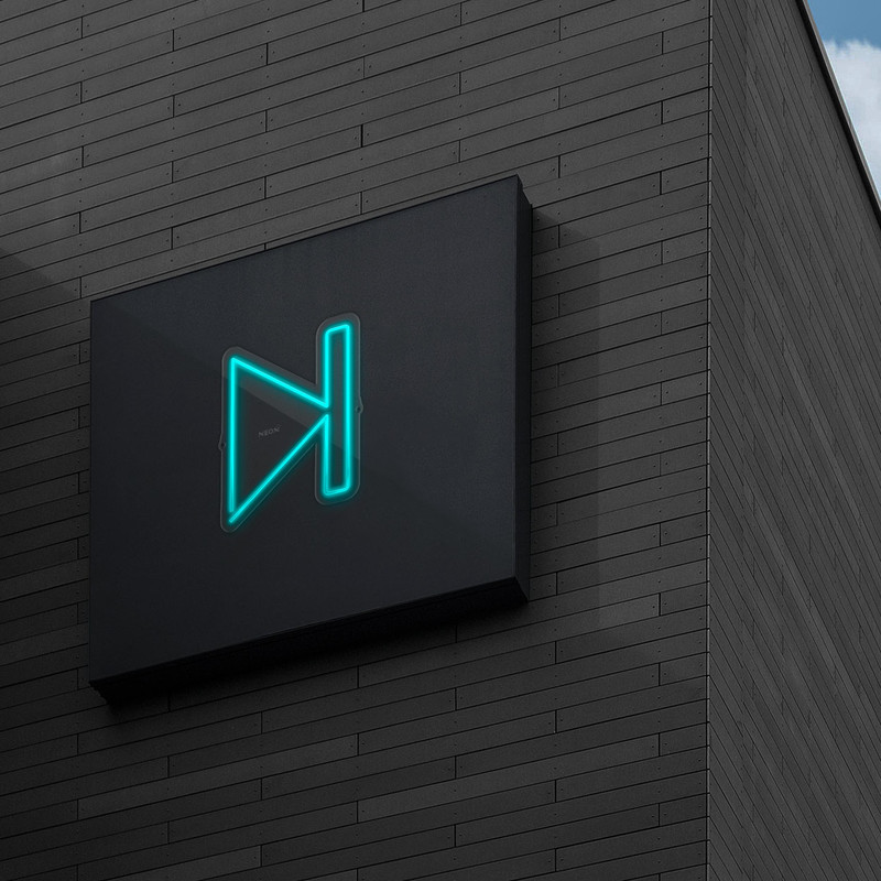 چراغ دیواری نئون دیزاین طرح Next_TBL