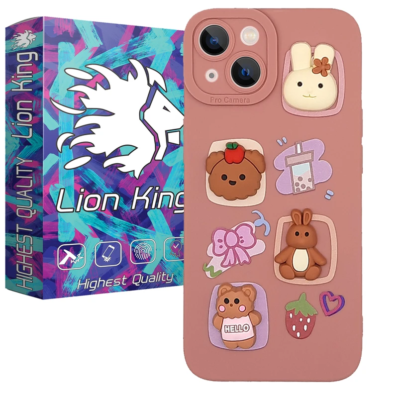  کاور لاین کینگ مدل توت فرنگی مناسب برای گوشی موبایل  اپل IPhone 14 