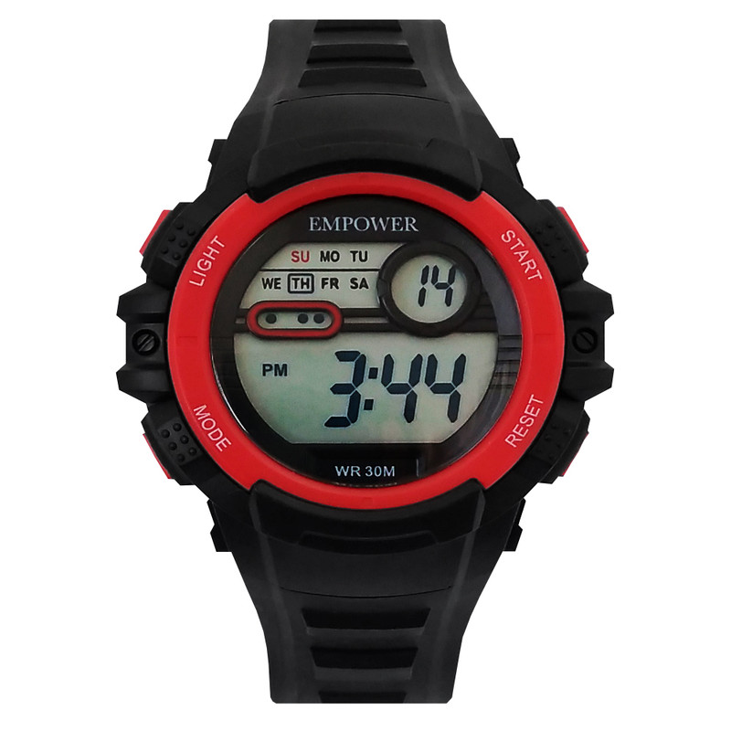 ساعت مچی دیجیتال بچگانه امپاور مدل اسپرت ضدآب استخری چراغدار کد 1404