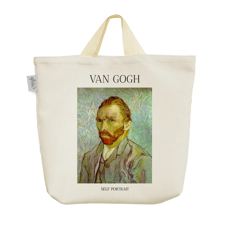 ساک خرید خندالو مدل سلف پرتره ونسان ونگوگ کد H2016