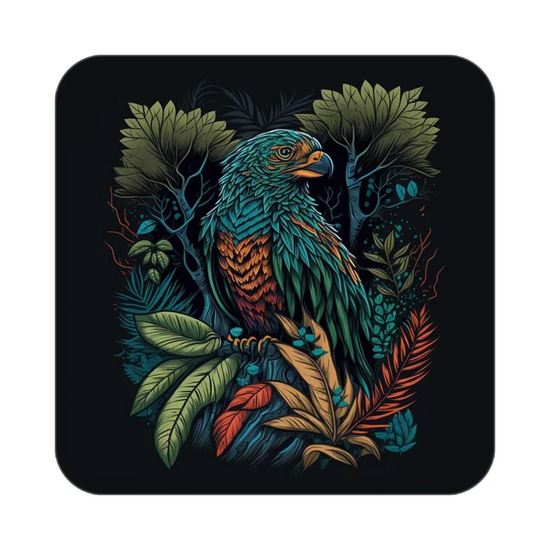 زیر لیوانی کاکتی طرح حیوانات رنگی مدل mp25496