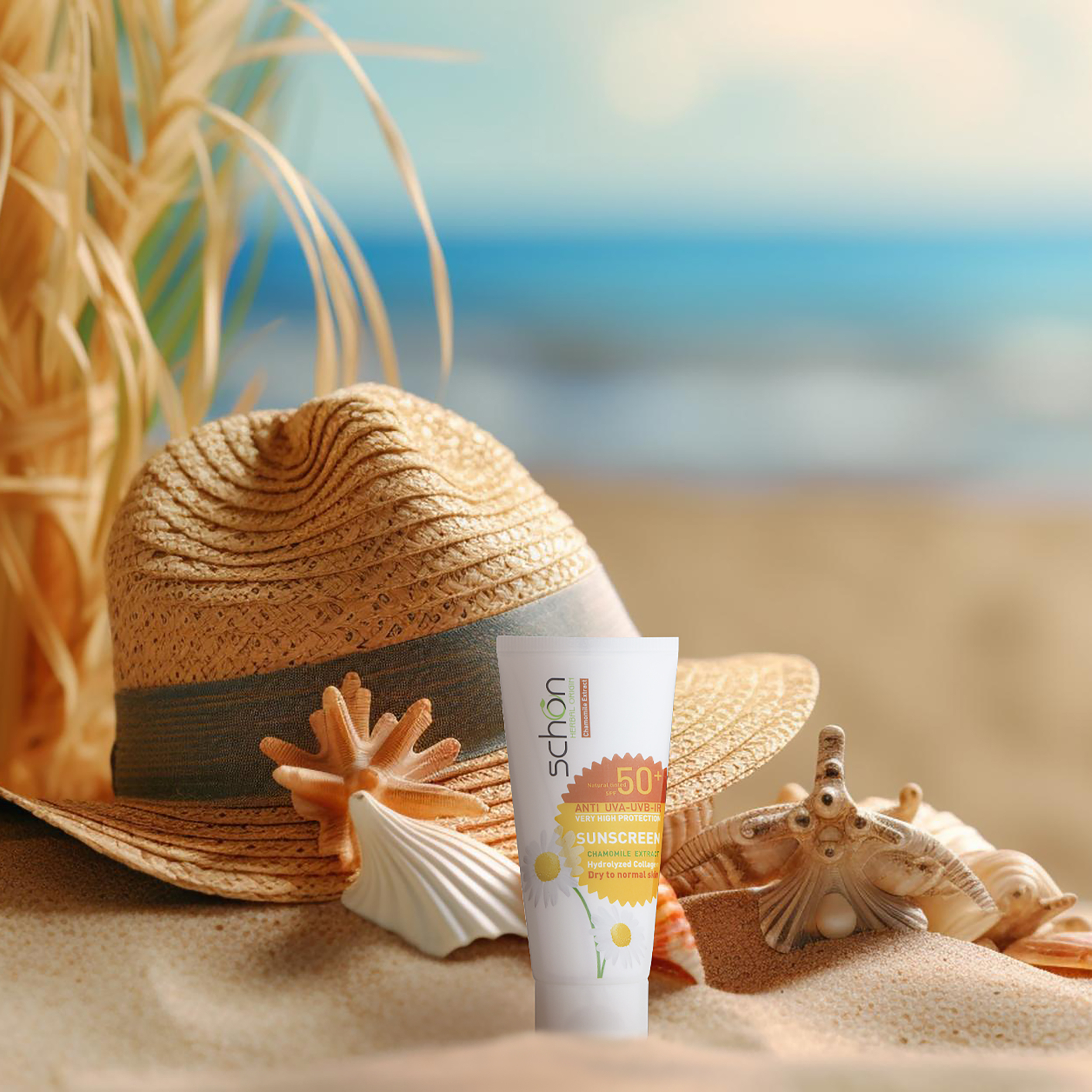 کرم ضد آفتاب رنگی شون +SPF50 مدل Herbal Origin محافظ UVA ،UVB مناسب پوستهای خشک و معمولی حجم 50 میلی گرم