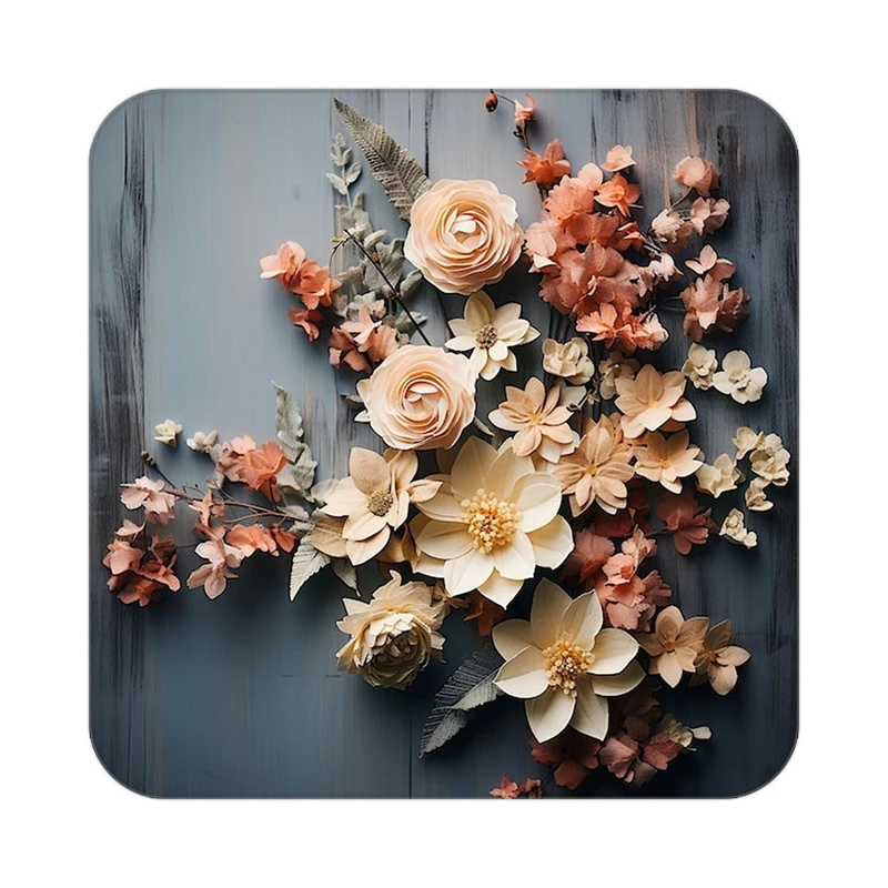 زیر لیوانی کاکتی طرح گل مدل mp16192