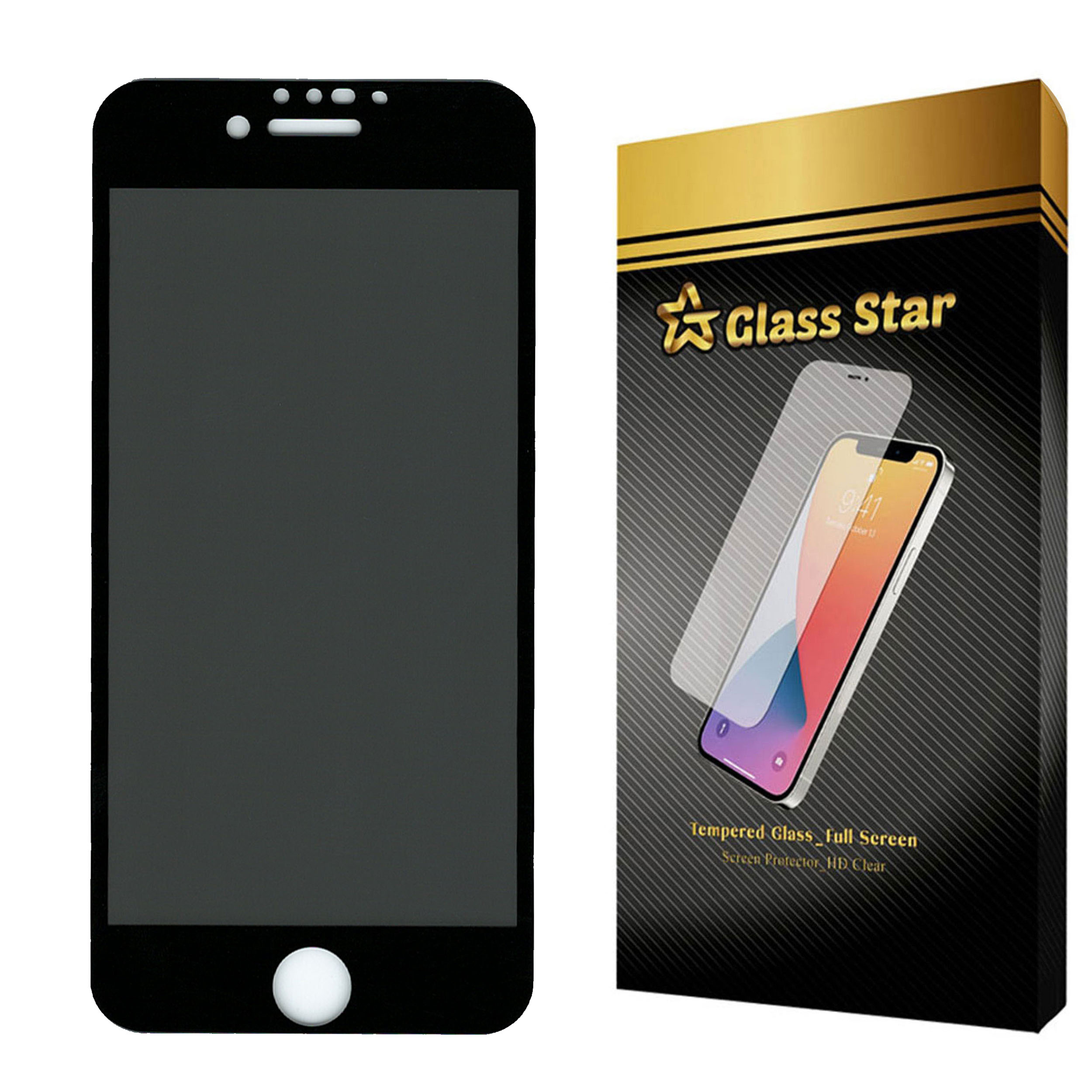 محافظ صفحه نمایش حریم شخصی گلس استار مدل PFGA مناسب برای گوشی موبایل اپل iPhone 8