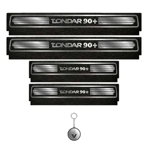 برچسب پارکابی خودرو لندمون کد LM091 MS مناسب برای تندر 90 پلاس مجموعه 4 عددی به همراه جاکلیدی