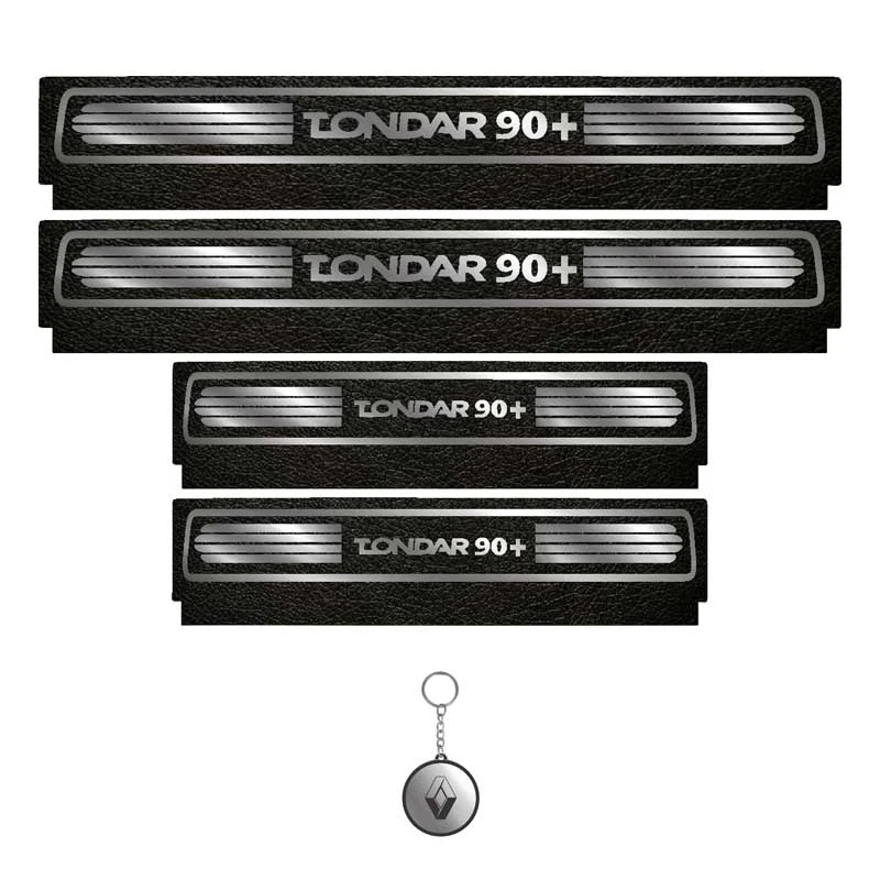 برچسب پارکابی خودرو لندمون کد LM091 MS مناسب برای تندر 90 پلاس مجموعه 4 عددی به همراه جاکلیدی