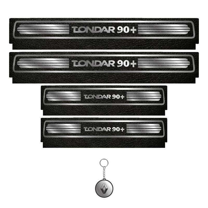 برچسب پارکابی خودرو لندمون کد LM091 MS مناسب برای تندر 90 پلاس مجموعه 4 عددی به همراه جاکلیدی