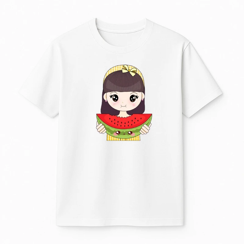 تی‌شرت آستین کوتاه دخترانه مدل یلدایی کد v40