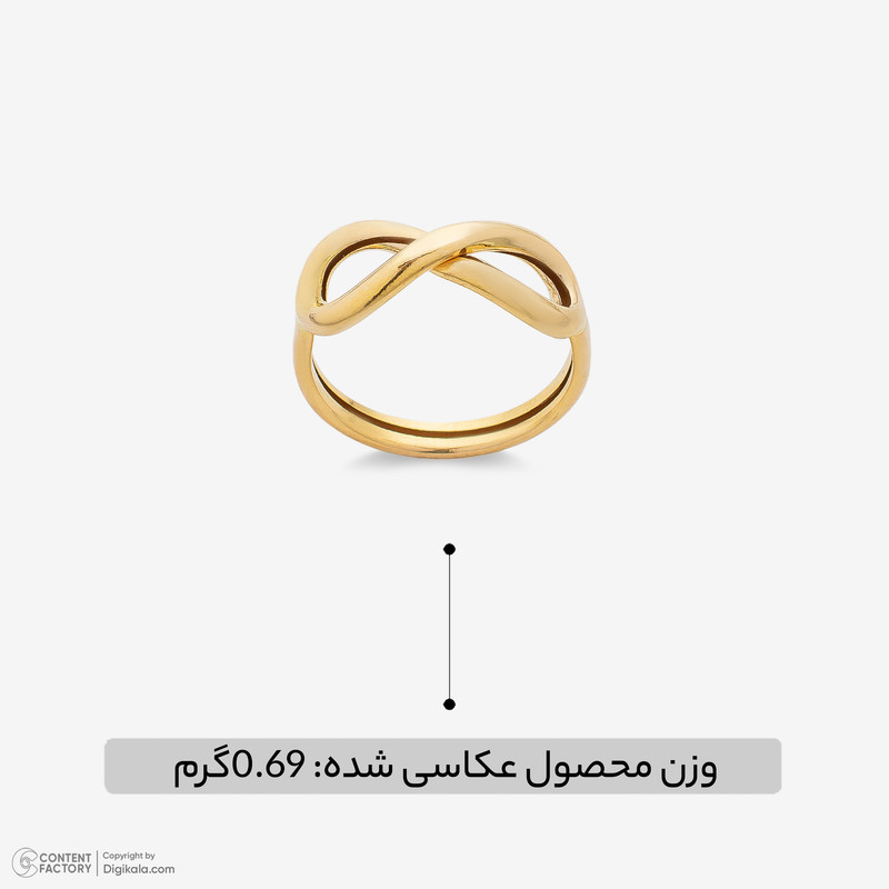 انگشتر طلا 18 عیار زنانه مایا ماهک مدل  MR1591  - 5