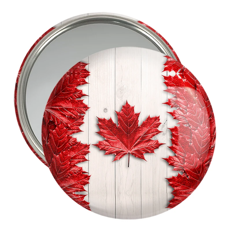 آینه جیبی خندالو مدل پرچم کانادا  کد 20600