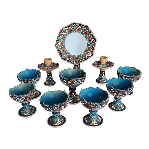 ست 10 تکه هفت سین میناکاری کد 77